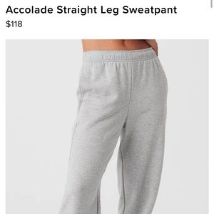 Alo Accolade Straight Leg Sweatpants